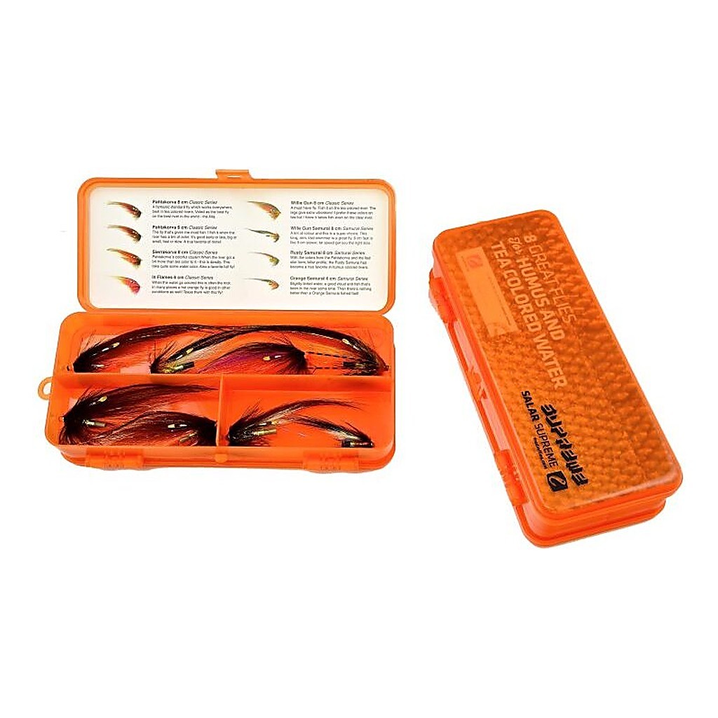 Frödin 8 Great Flies For Humus & Tea Colored Water i gruppen Fiskedrag / Flugor hos Fishline (8GF-3HT)