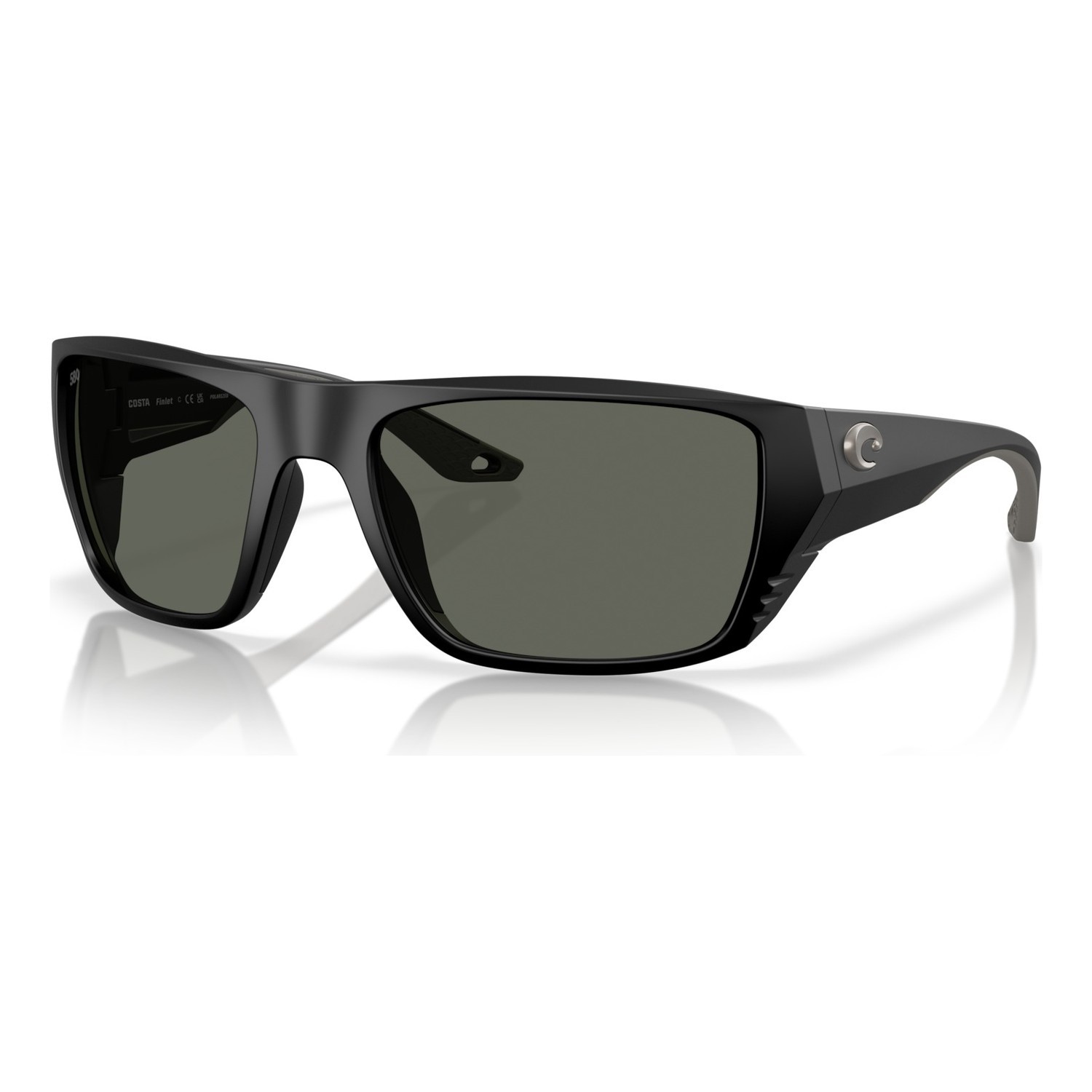Costa Finlet - Matte Black - Gray 580G i gruppen Kläder & Skor / Solglasögon / Polariserade Solglasögon hos Fishline (91180459)