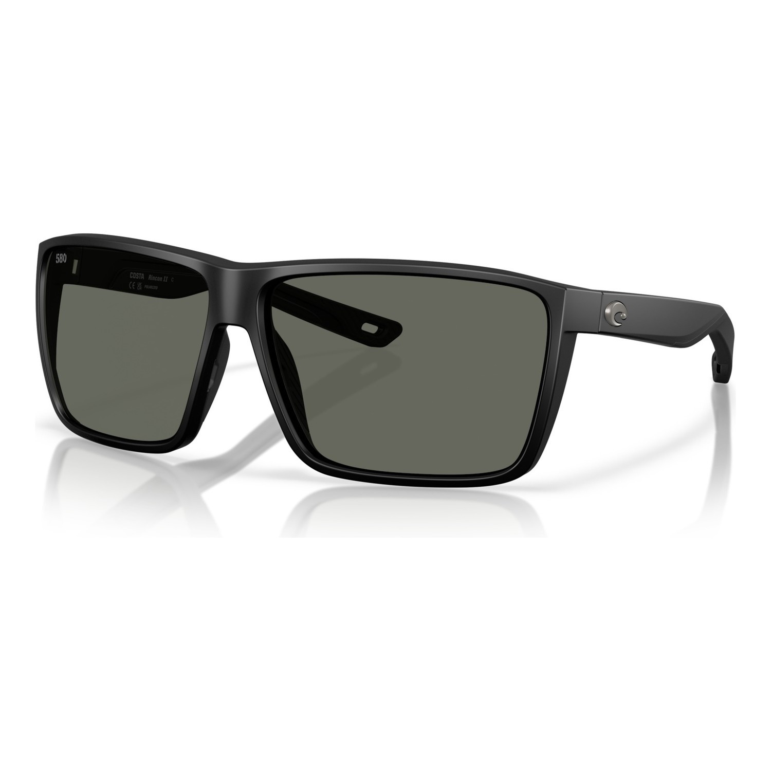 Costa Rincon II - Matte Black - Gray 580G i gruppen Kläder & Skor / Solglasögon / Polariserade Solglasögon hos Fishline (91210164)