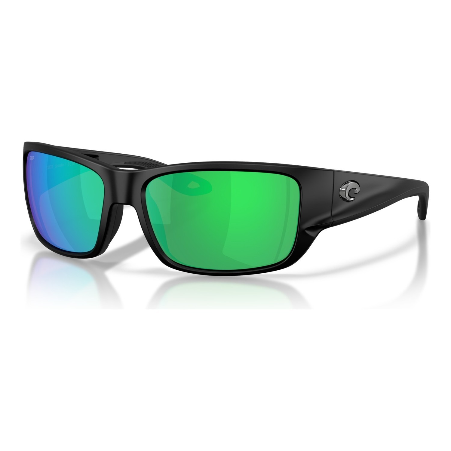 Costa Schoolie - Matte Black - Green Mirror 580P i gruppen Kläder & Skor / Solglasögon / Polariserade Solglasögon hos Fishline (91320356)