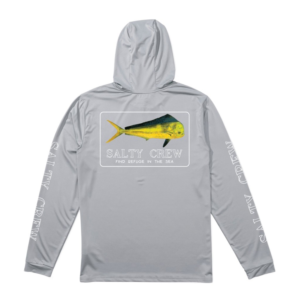 Salty Crew Golden Mahi Hood Sunshirt Silver i gruppen Kläder & Skor / UV-kläder hos Fishline (9334966016364r)