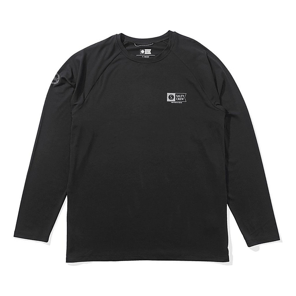 Salty Crew Mariner Ls Tech Tee Charcoal i gruppen Kläder & Skor / Kläder / Tröjor / Långärmade T-shirts hos Fishline (9334966016708r)