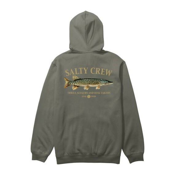 Salty Crew Euro Pike Hood Fleece Dusty Olive i gruppen Kläder & Skor / Kläder / Tröjor / Hoodies hos Fishline (9334966019464r)