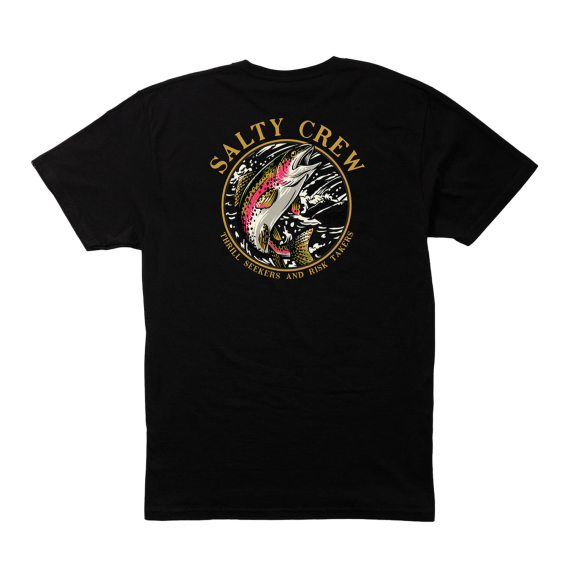 Salty Crew Rainbow Premium S/S Tee Black i gruppen Kläder & Skor / Kläder / T-shirts hos Fishline (9334966179854r)