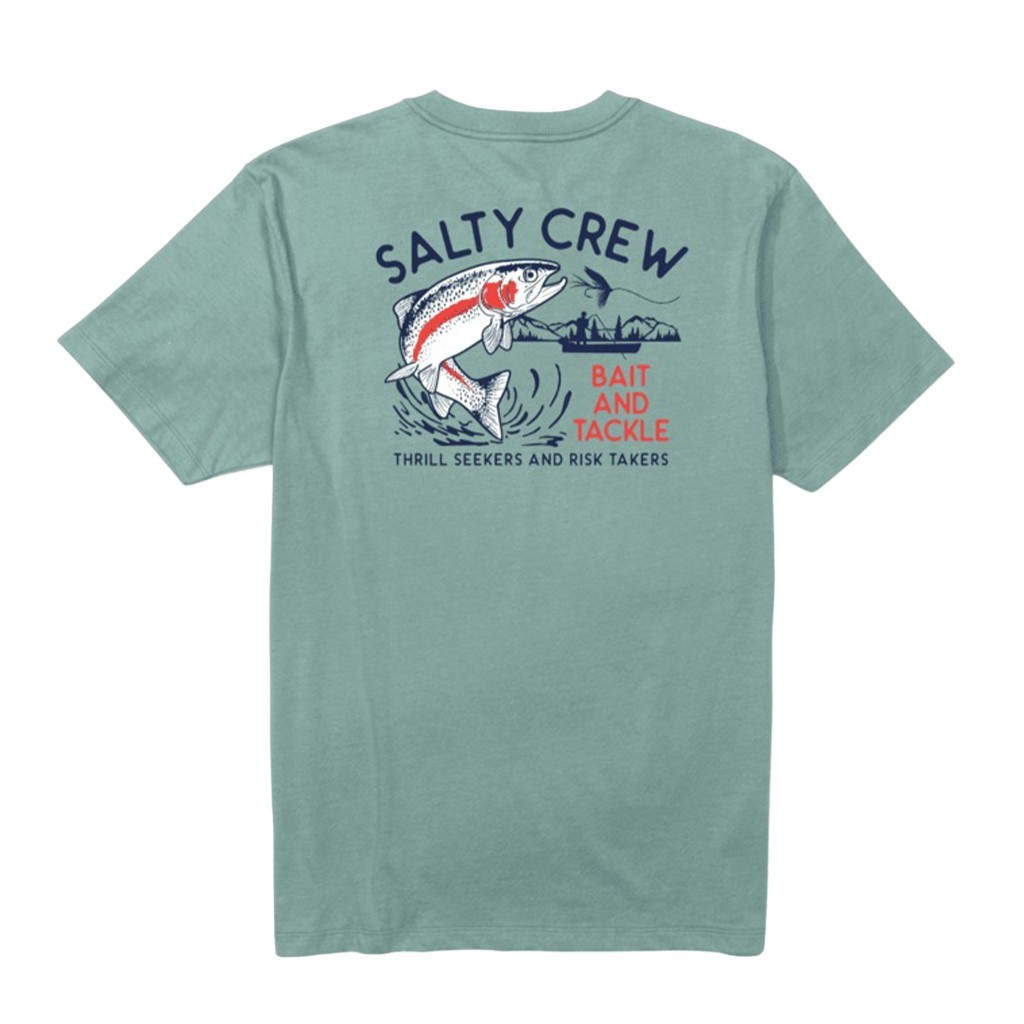 Salty Crew Fly Trap Premium S/S Tee Mackerel i gruppen Kläder & Skor / Kläder / T-shirts hos Fishline (9334966187064r)