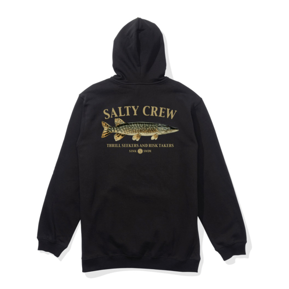 Salty Crew Euro Pike Hood Fleece Black i gruppen Kläder & Skor / Kläder / Tröjor / Hoodies hos Fishline (9334966187569r)