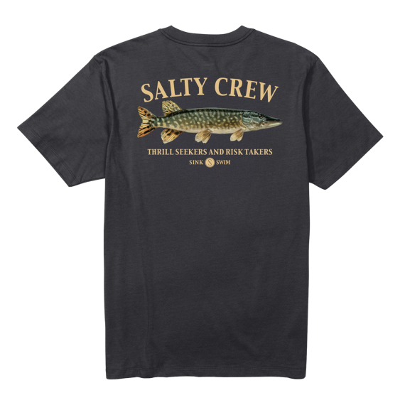 Salty Crew Euro Pike S/S Tee Black i gruppen Kläder & Skor / Kläder / T-shirts hos Fishline (9334966199432r)
