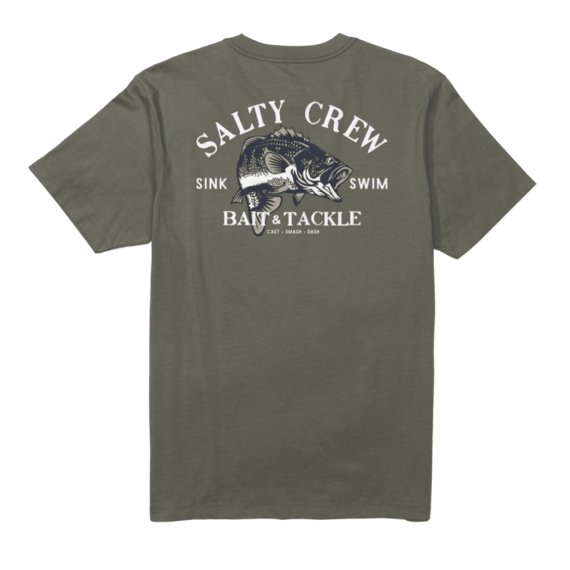 Salty Crew Bass Man Standard S/S Tee Dusty Olive i gruppen Kläder & Skor / Kläder / T-shirts hos Fishline (9334966199784r)