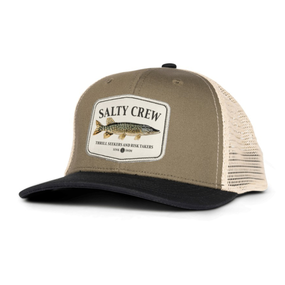 Salty Crew Euro Pike Trucker Oliveblack i gruppen Kläder & Skor / Kepsar & Huvudbonader / Kepsar hos Fishline (9334966200008)