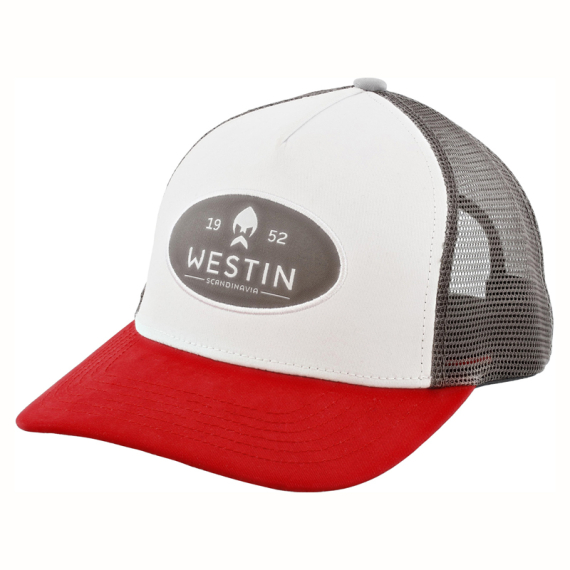 Westin W6 Classic Cap One Size Silver Grey/Red i gruppen Kläder & Skor / Kepsar & Huvudbonader / Kepsar / Truckerkepsar hos Fishline (A229-876-OS)