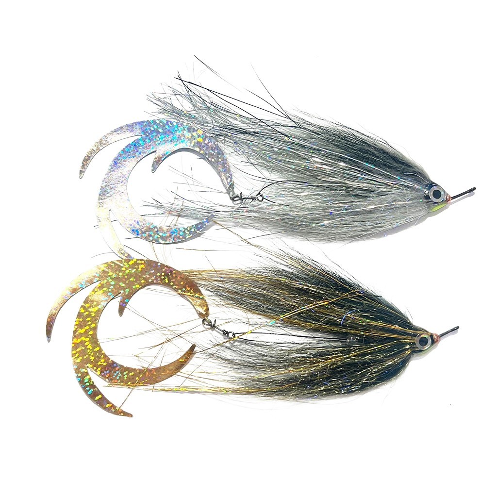 Vision Pike - Jig Dragontail Silver Tinsel fly #4/0 i gruppen Fiskedrag / Flugor / Gäddflugor hos Fishline (A276900050-40)