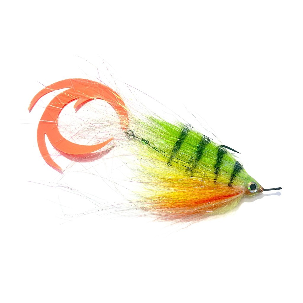 Vision Pike - Jig Dragontail Firetiger fly #4/0 i gruppen Fiskedrag / Flugor / Gäddflugor hos Fishline (A276900053-40)