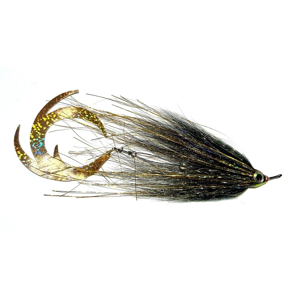 Vision Pike - Jig Dragontail Black & Gold fly #4/0 i gruppen Fiskedrag / Flugor / Gäddflugor hos Fishline (A276900054-40)
