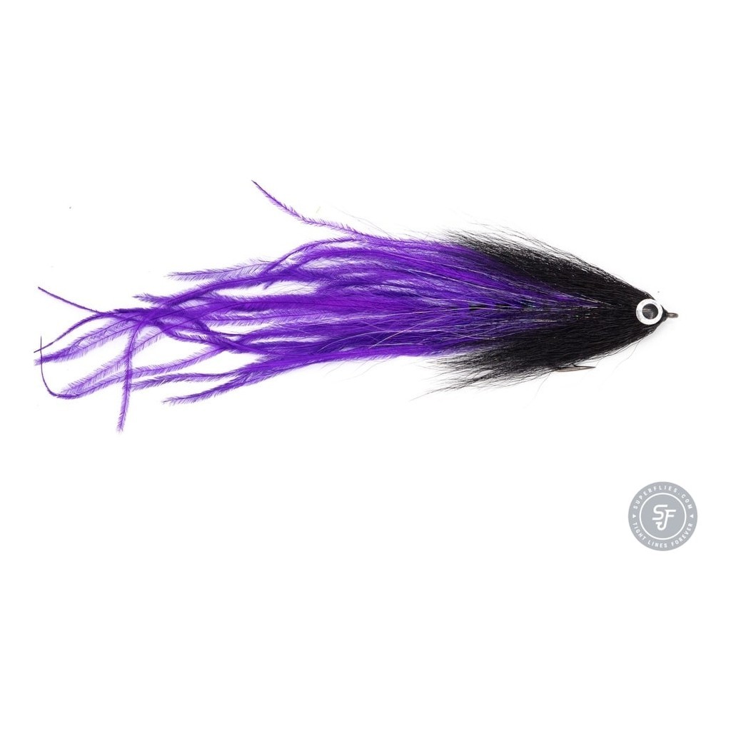 Vision Pike - Beast Black/Purple fly #6/0 i gruppen Fiskedrag / Flugor / Gäddflugor hos Fishline (A276900147-60)
