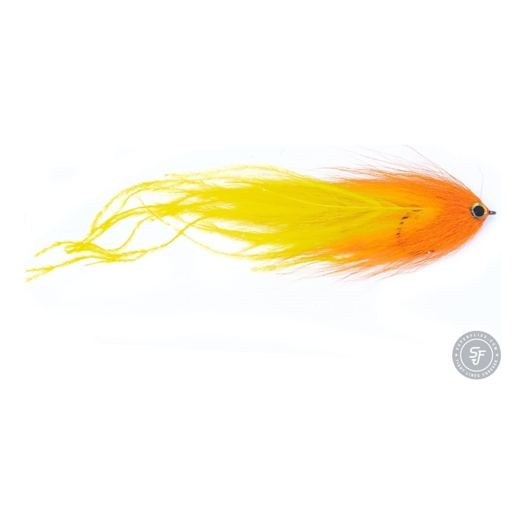 Vision Pike - Beast Orange/Yellow fly #6/0 i gruppen Fiskemetoder / Flugfiske / Flugor / Gäddflugor hos Fishline (A276900148-60)