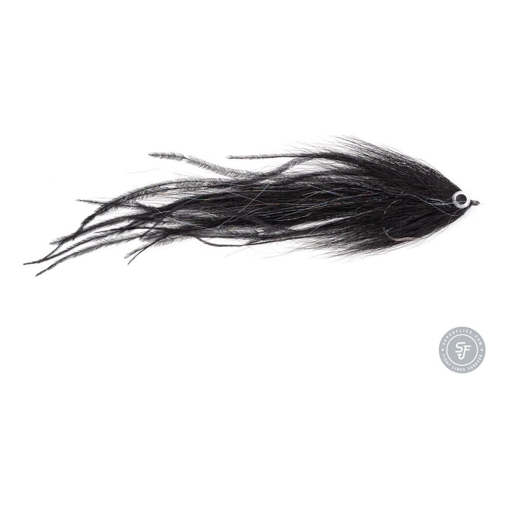 Vision Pike - Beast Black fly #6/0 i gruppen Fiskedrag / Flugor / Gäddflugor hos Fishline (A276900152-60)