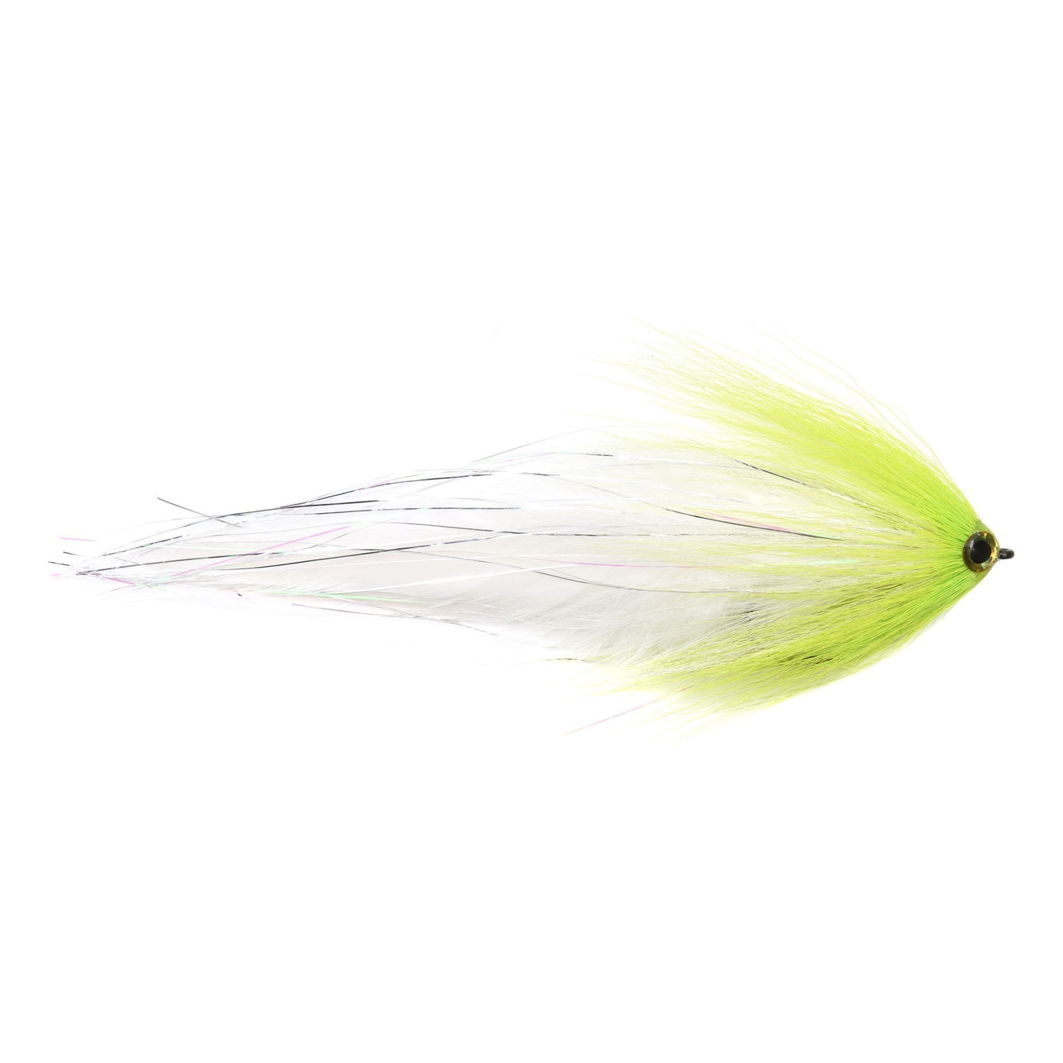 Vision Pike - Deceiver White/Chartreuse fly #6/0 i gruppen Fiskedrag / Flugor / Gäddflugor hos Fishline (A276904963-60)