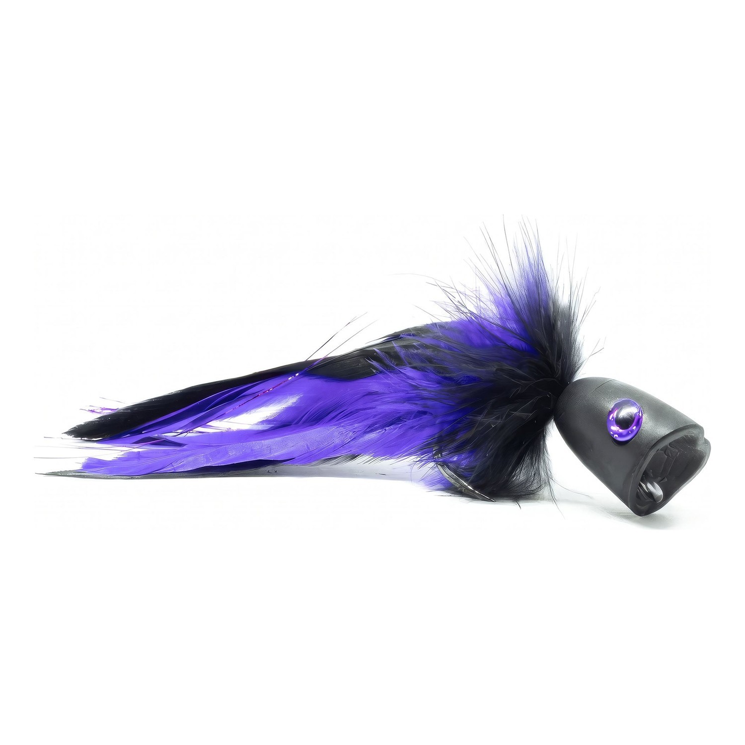 Vision Pike - Surface Seducer Double Popper Purple/Black fly #6/0 i gruppen Fiskedrag / Flugor / Gäddflugor hos Fishline (A276909541-60)