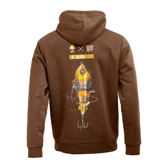 Westin Swimlure Hoodie Dark Brown i gruppen Kläder & Skor / Kläder / Tröjor / Hoodies hos Fishline (A319-1447-Sr)