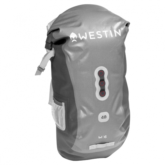 Westin W6 Roll-Top Backpack Silver/Grey 40L i gruppen Förvaring / Ryggsäckar hos Fishline (A81-595-40)