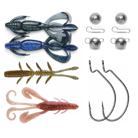 Creature Bait Bundle - Abborre i gruppen Fiskedrag / Betespaket hos Fishline (ABBORRKIT2)