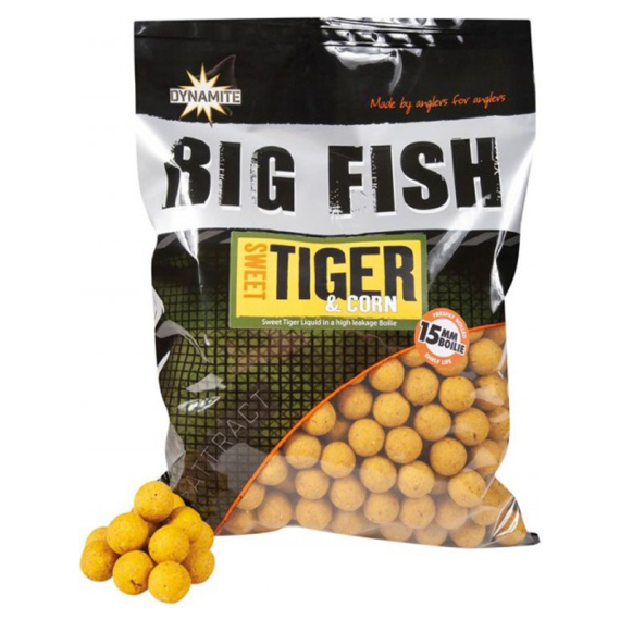 Dynamite Baits Big Fish Sweet Tiger & Corn Boilies 1,8kg i gruppen Fiskedrag / Boilies, Krokbeten & Mäsk / Boilies hos Fishline (ADY041521r)