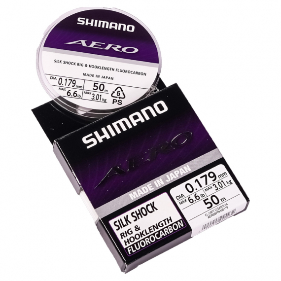 Shimano Line Aero Slick Shock Fluo LD Grey i gruppen Krok & Småplock / Tafsar & Tafsmaterial / Tafsmaterial / Tafsmaterial Fluorocarbon hos Fishline (AERSSFRH50195r)