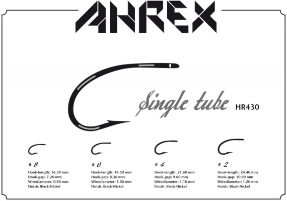 Ahrex HR430 - Tube Single i gruppen Krok & Småplock / Flugbindning / Flugbindningsmaterial / Tubkrok hos Fishline (AHR430-8r)