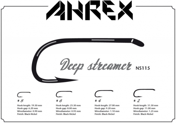 Ahrex NS115 - Deep Streamer D/E i gruppen Krok & Småplock / Krok / Flugbindningskrok hos Fishline (ANS115-8r)