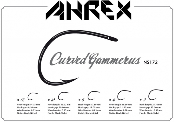 Ahrex NS172 - Curved Gammarus i gruppen Krok & Småplock / Krok / Flugbindningskrok hos Fishline (ANS172-8r)