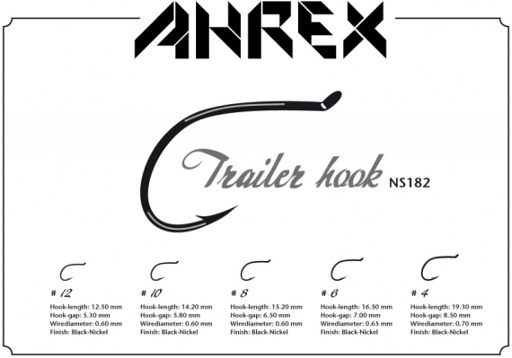 Ahrex NS182 - Trailer Hook i gruppen Krok & Småplock / Krok / Flugbindningskrok hos Fishline (ANS182-8r)