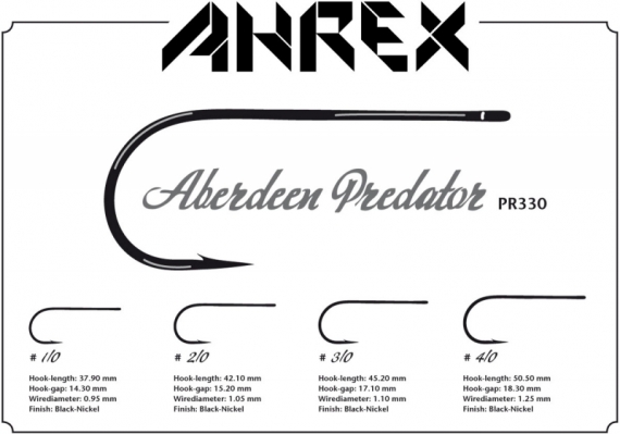 Ahrex PR330 - Aberdeen Predator i gruppen Krok & Småplock / Krok / Flugbindningskrok hos Fishline (APR330-4_0r)