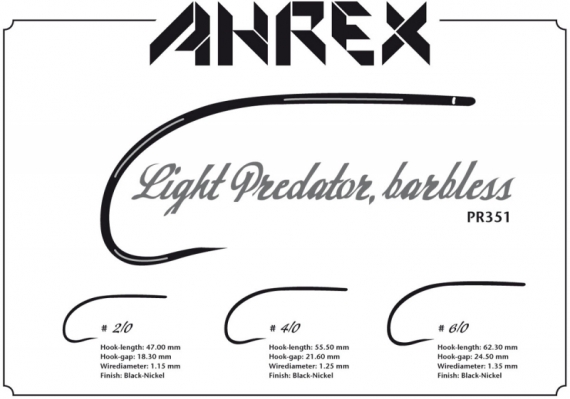 Ahrex PR351 - Light Predator, Barbless i gruppen Krok & Småplock / Krok / Flugbindningskrok hos Fishline (APR351-6_0r)