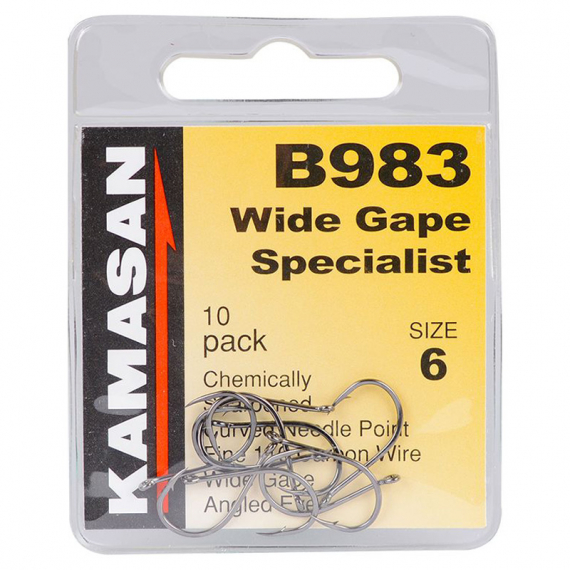 Kamasan B983 - Wide Gape Specialist i gruppen Krok & Småplock / Krok / Specimenkrok hos Fishline (B983-16r)