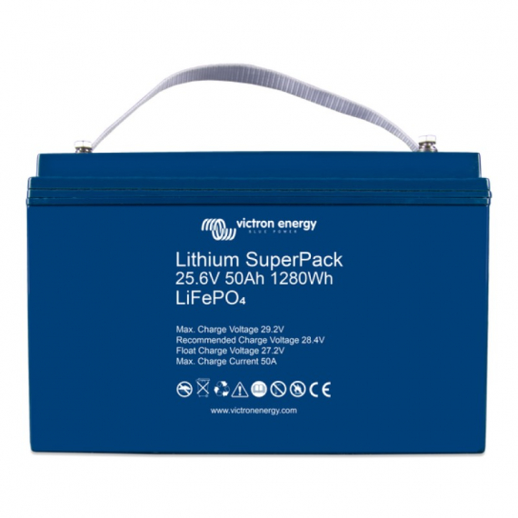 Victron Energy Lithium SuperPack 25,6V/50Ah i gruppen Marinelektronik & Båt / Marinbatterier & Laddare / Marinbatterier / Litiumbatterier hos Fishline (BAT524050705)