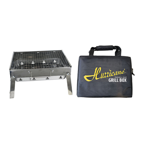 Hurricane Grill Box Stainless Steel i gruppen Outdoor / Friluftskök & Redskap / Grillar hos Fishline (BBQ)