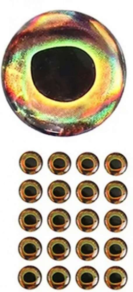 Semperfli 5mm 3D Epoxy Eyes i gruppen Krok & Småplock / Flugbindning / Flugbindningsmaterial / Ögon hos Fishline (BEYE005BRDr)