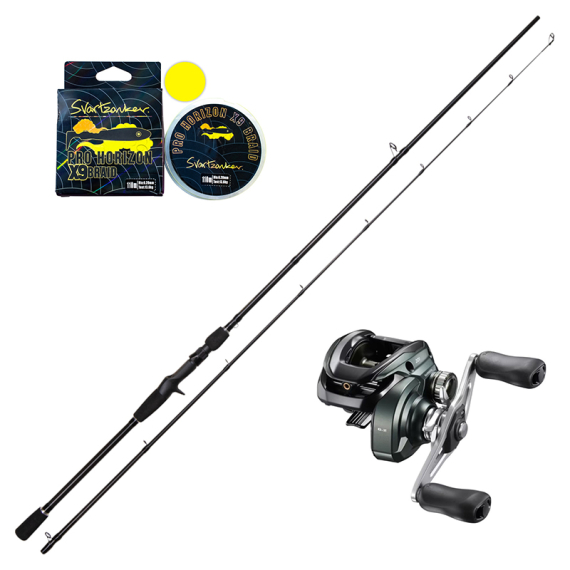 Svartzonker Black Series \'\'The Horizon\'\' 8\' 20-70g Curado Downsize Combo i gruppen Fiskeset / Spinnfiskeset / Spinnfiskeset Gädda hos Fishline (BLACKSERIESCURADOCOMBO)