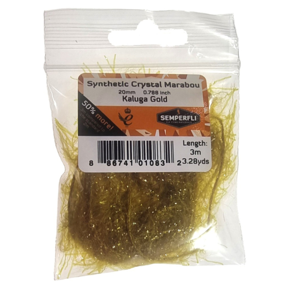Semperfli Synthetic Crystal Marabou 20mm - Copper Brown i gruppen Krok & Småplock / Flugbindning / Flugbindningsmaterial / Garn & Chenille hos Fishline (BMAR100CPB)