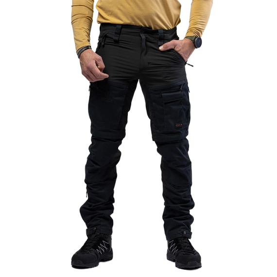 Beyond Nordic BN002 v2 M\'s Zip-Off Hiking Pants Black i gruppen Kläder & Skor / Kläder / Byxor / Friluftsbyxor hos Fishline (BN002-V2-M-BLACK-Lr)