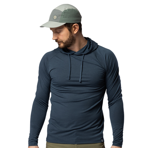Beyond Nordic BN213 M\'s Light Merino Hoodie Orion Blue i gruppen Kläder & Skor / Kläder / Underställ & Underkläder / Underställströjor hos Fishline (BN213-M-BLUE-Lr)