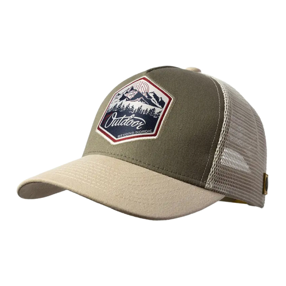 Beyond Nordic BN215 Great Outdoor Trucker Cap G-Beige i gruppen Kläder & Skor / Kepsar & Huvudbonader / Kepsar / Truckerkepsar hos Fishline (BN215-G-BEIGE-OS)