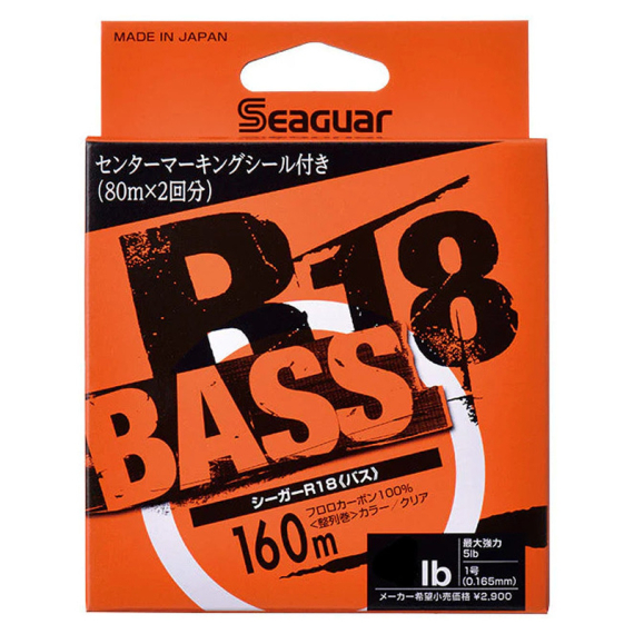 Seaguar R18 Bass 160m i gruppen Fiskelinor / Fluorocarbonlinor hos Fishline (BOB-00-SEAGUAR-0150r)