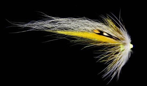 Frödin BTT Nobody Series Yellow White Wing i gruppen Fiskedrag / Flugor / Laxflugor hos Fishline (BSYW-02r)