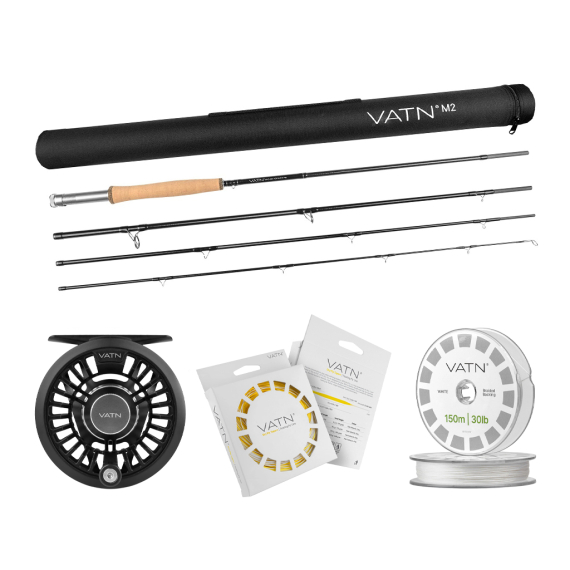 VATN M2 Dry Fly+ Flugset 9\' - #4 i gruppen Fiskeset / Flugfiskeset / Flugfiskeset Enhands hos Fishline (BUNDLEVATNM29042026DRY)