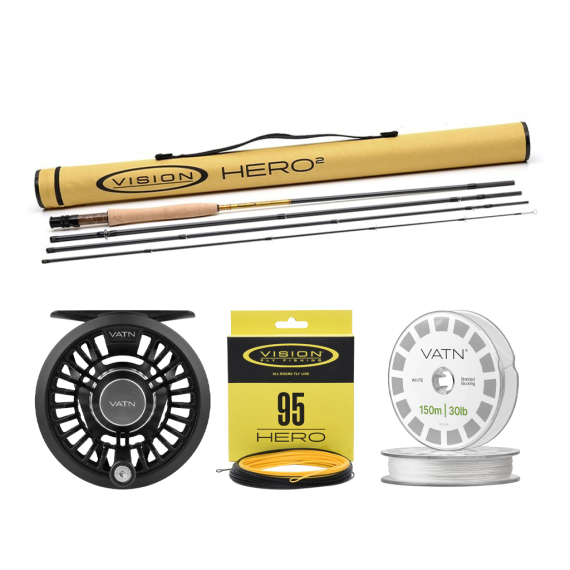 Vision HERO² 95 Flugset 9\' - #5 i gruppen Fiskeset / Flugfiskeset / Flugfiskeset Enhands hos Fishline (BUNDLEVHII49052026HERO95)