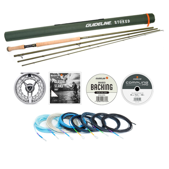 Guideline Stoked Tvåhands Flugset - 13\' #8/9 i gruppen Fiskeset / Flugfiskeset / Flugfiskeset Tvåhands hos Fishline (BUNDLE_105845GLDH)