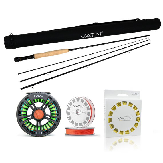 VATN M1 Favo Dry Fly Taper Combo - 9\' #6 i gruppen Fiskeset / Flugfiskeset / Flugfiskeset Enhands hos Fishline (BUNDLE_VATNST96FAVO02)