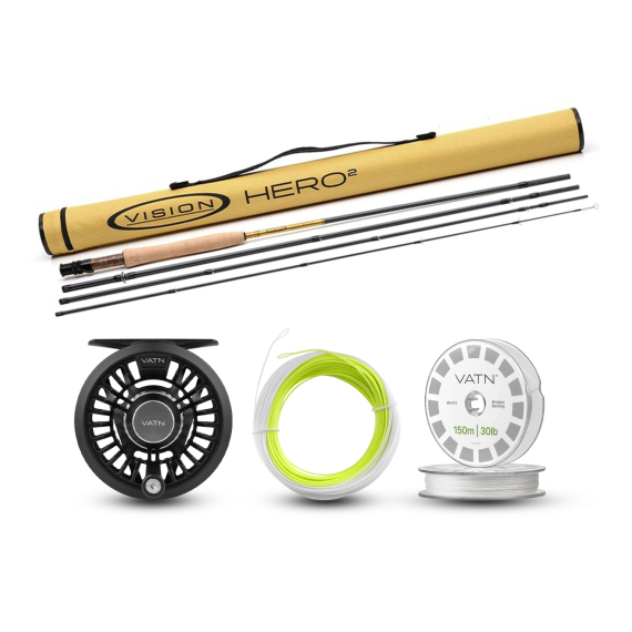 Vision Trout HERO² Allround Taper+ Flugset - 9\' #5 i gruppen Fiskeset / Flugfiskeset / Flugfiskeset Enhands hos Fishline (BUNDLE_VHII4905_2026_ART)