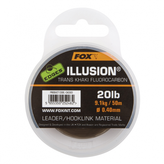 Fox Edges Illusion Flurocarbon Leader i gruppen Krok & Småplock / Tafsar & Tafsmaterial / Tafsmaterial / Tafsmaterial Fluorocarbon hos Fishline (CAC603r)